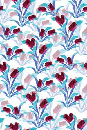 郁金香印花华亿平台图片