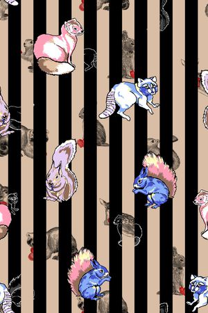 条纹印花华亿平台图片