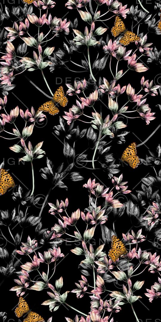 蝴蝶印花华亿平台图片