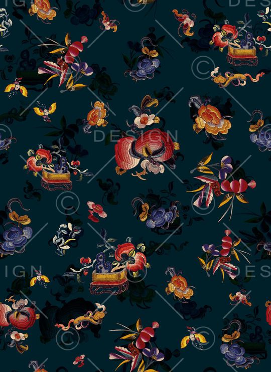 传统华亿平台印花华亿平台图片