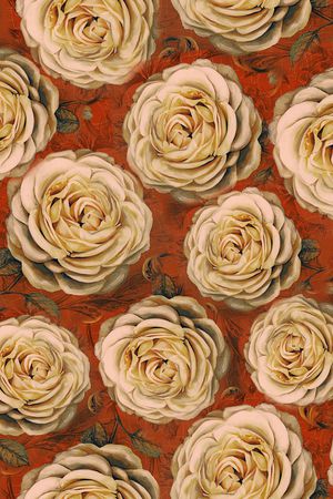 月季花印花华亿平台图片