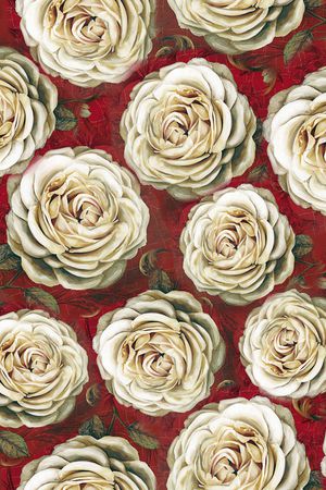 月季花印花华亿平台图片