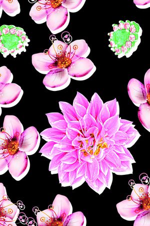 鲜花印花华亿平台图片