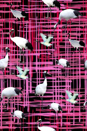 线条印花华亿平台图片