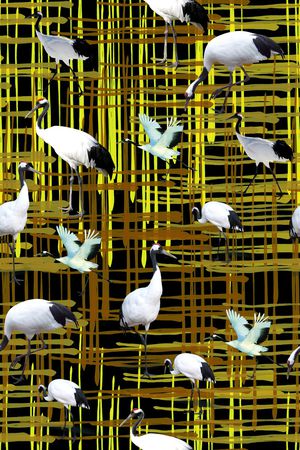 线条印花华亿平台图片