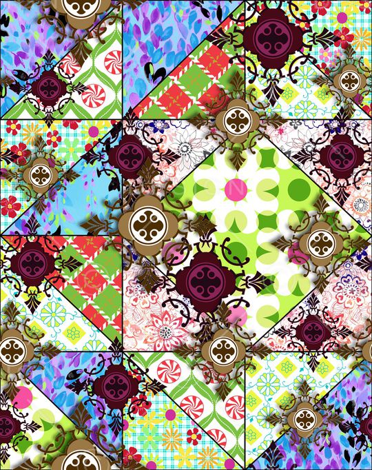 抽象印花华亿平台图片