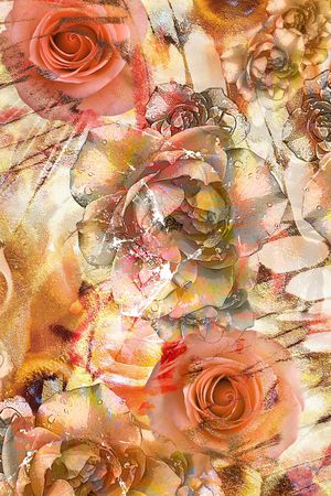 彩底花卉印花华亿平台图片