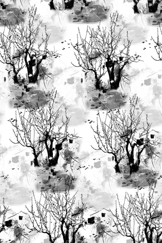 梅花印花华亿平台图片