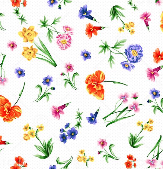 小碎花印花华亿平台图片