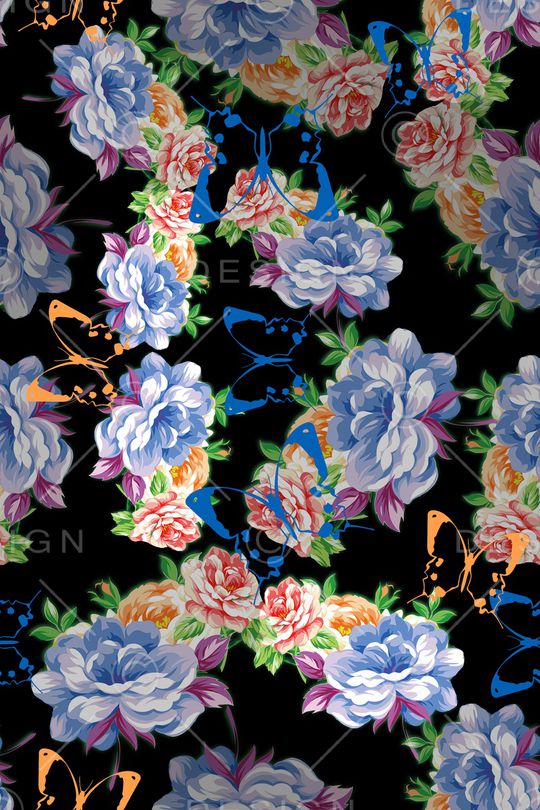 秋冬华亿平台印花华亿平台图片