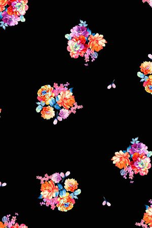 牡丹印花华亿平台图片