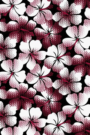 线条花卉印花华亿平台图片