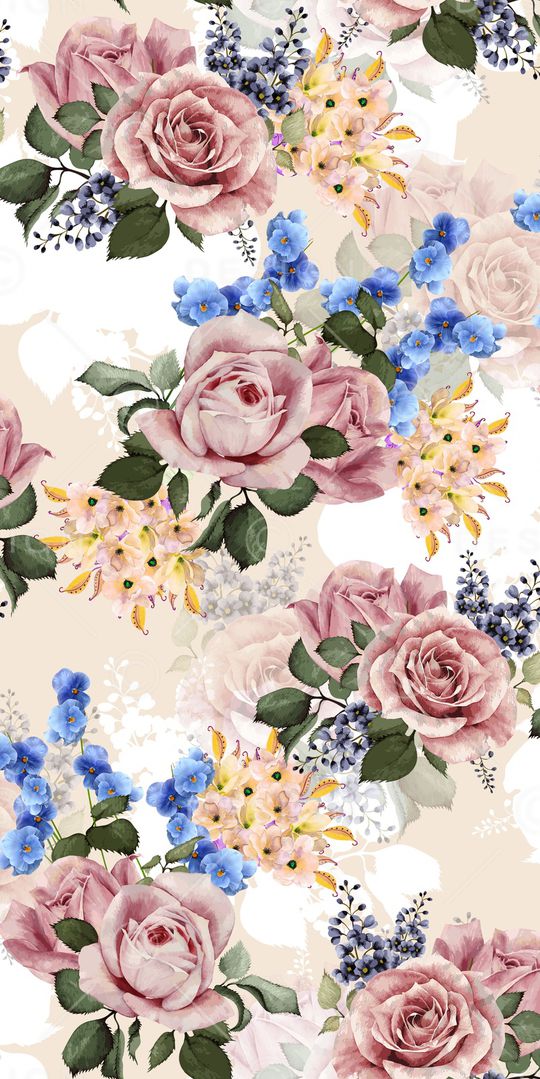 彩底花卉印花华亿平台图片