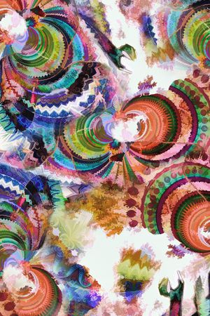 彩底花卉印花华亿平台图片