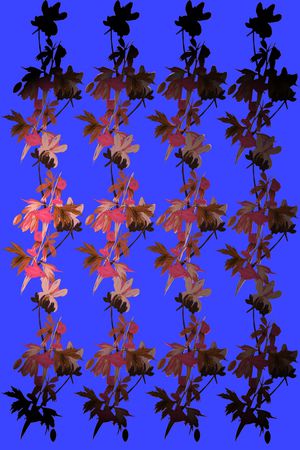 朦胧花卉印花华亿平台图片