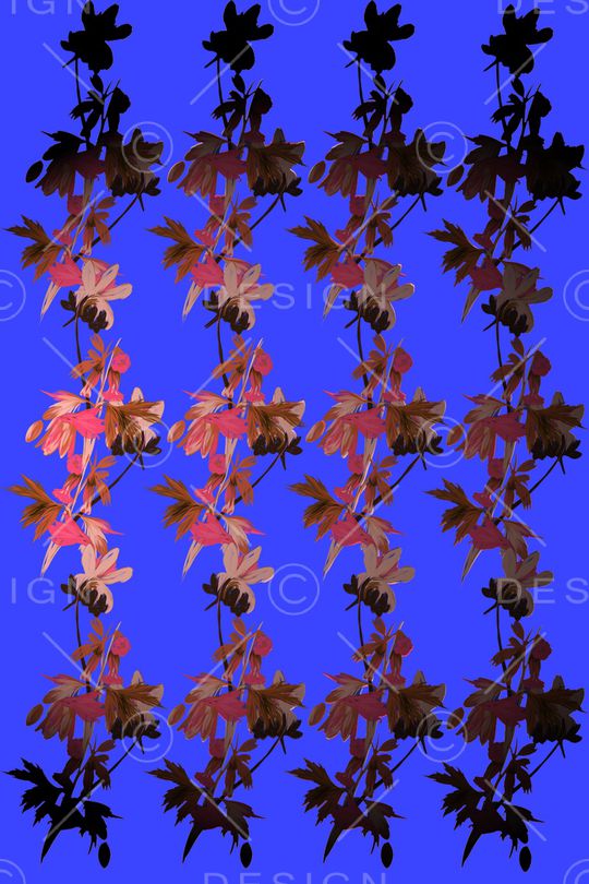 朦胧花卉印花华亿平台图片