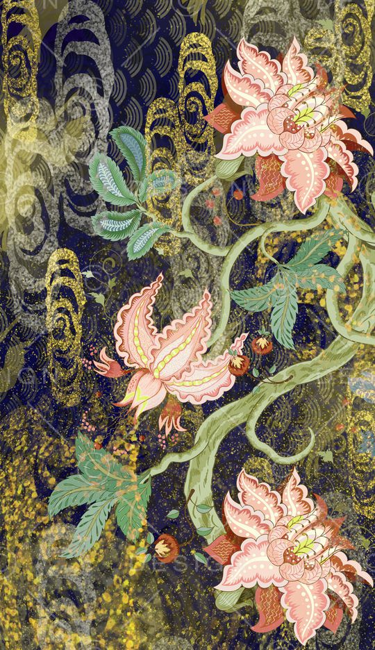 植物印花华亿平台图片