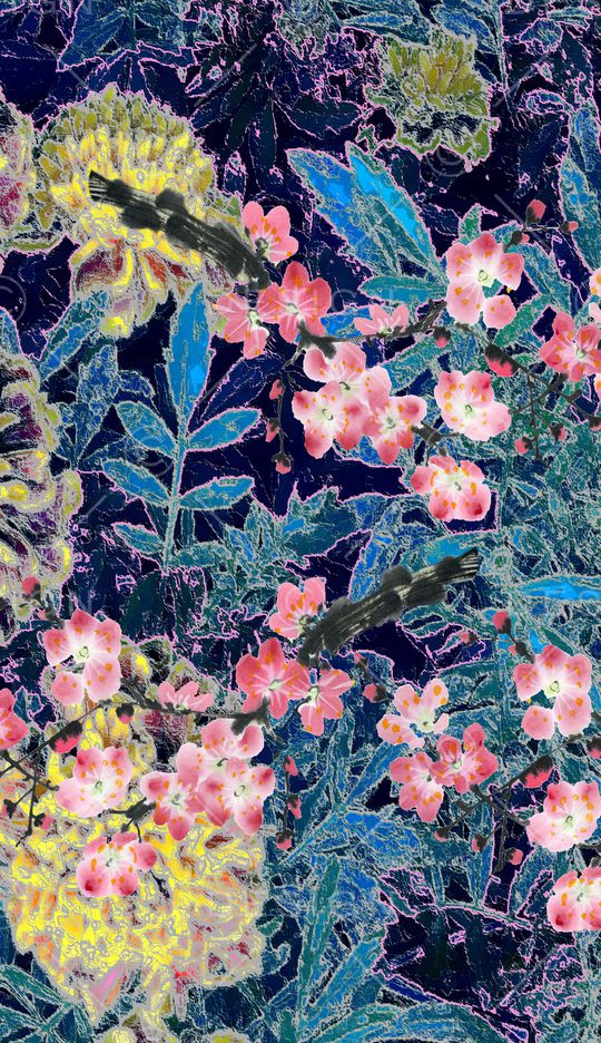 植物印花华亿平台图片