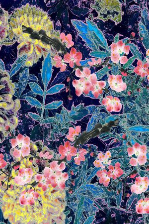 植物印花华亿平台图片