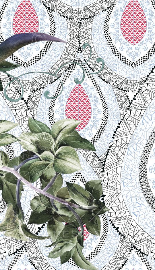 植物印花华亿平台图片