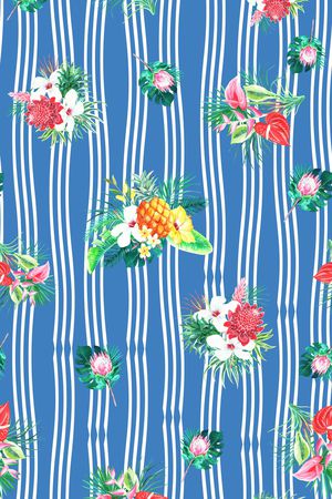 条纹印花华亿平台图片