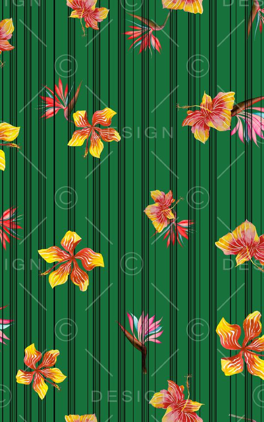 条纹印花华亿平台图片