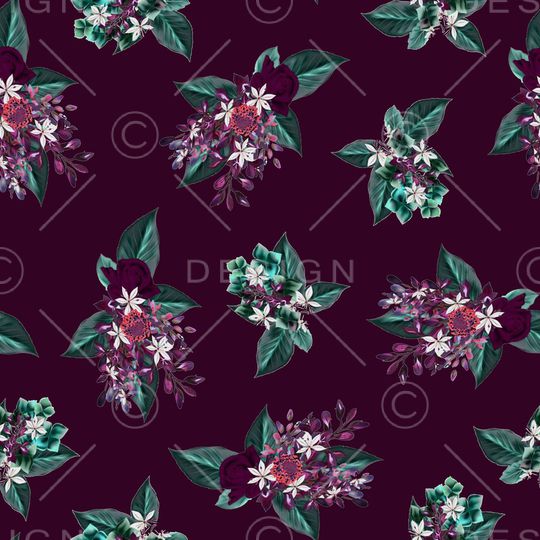 花卉印花华亿平台图片