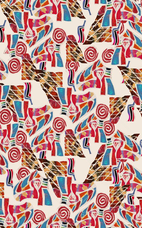 笔触印花华亿平台图片