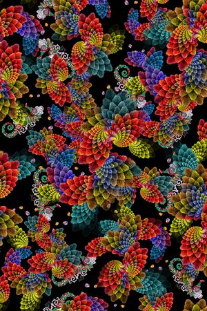 分形印花华亿平台图片