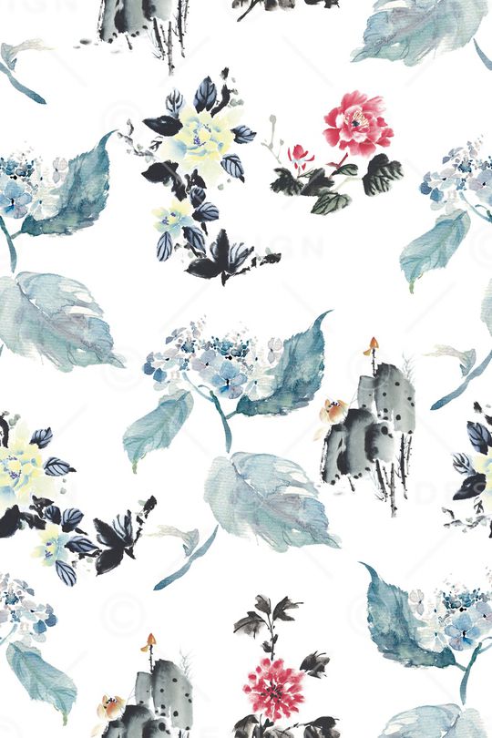 菊花印花华亿平台图片