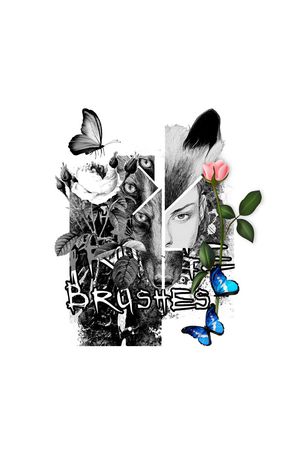 黑白华亿平台印花华亿平台图片