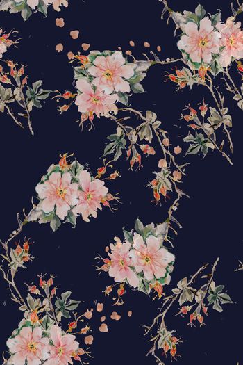 962552-手绘娇艳的花1