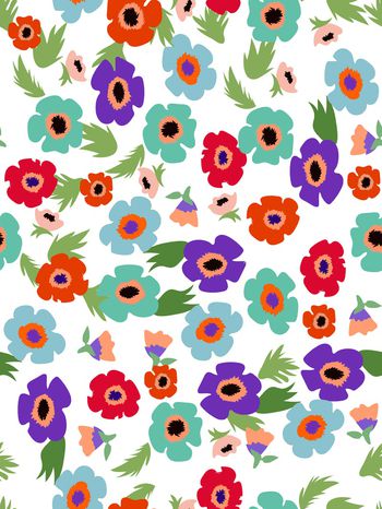 962646-花卉花朵 矢量小碎花--2