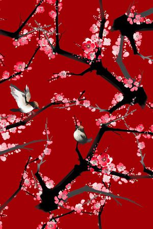 鸟印花华亿平台图片