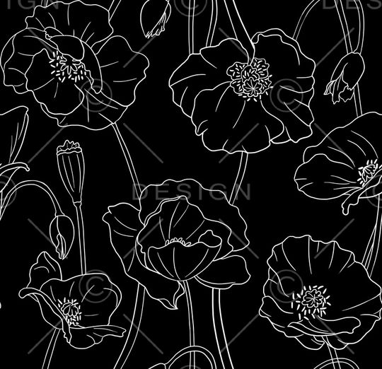 黑白华亿平台印花华亿平台图片