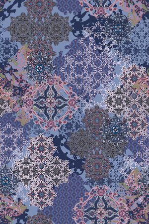 古典花纹印花华亿平台图片