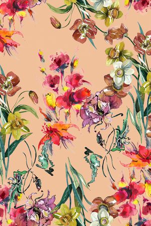 植物印花华亿平台图片