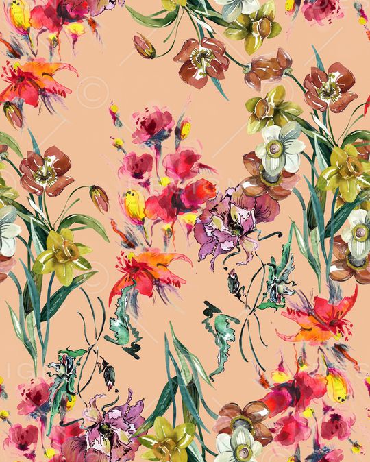 植物印花华亿平台图片