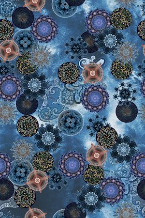 复古印花华亿平台图片