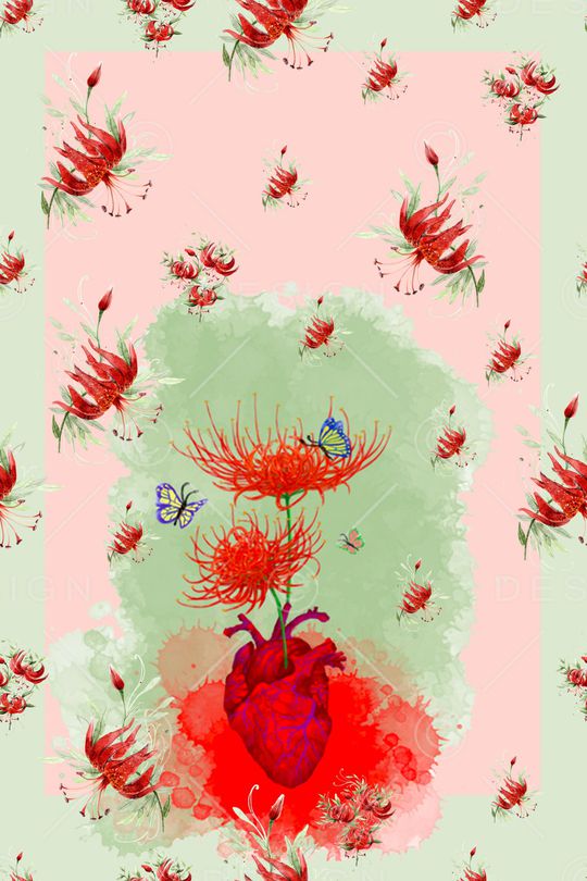 植物印花华亿平台图片