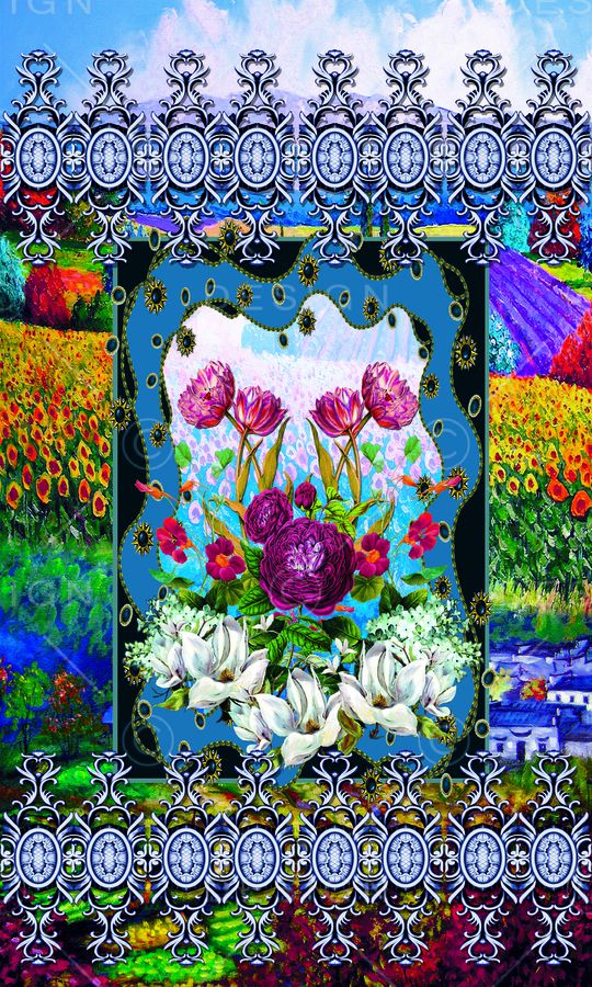 定位花印花华亿平台图片