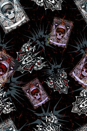 骷髅印花华亿平台图片