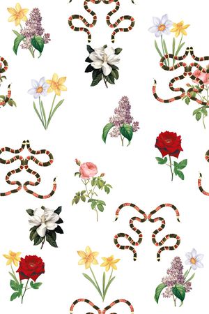 玉兰花印花华亿平台图片