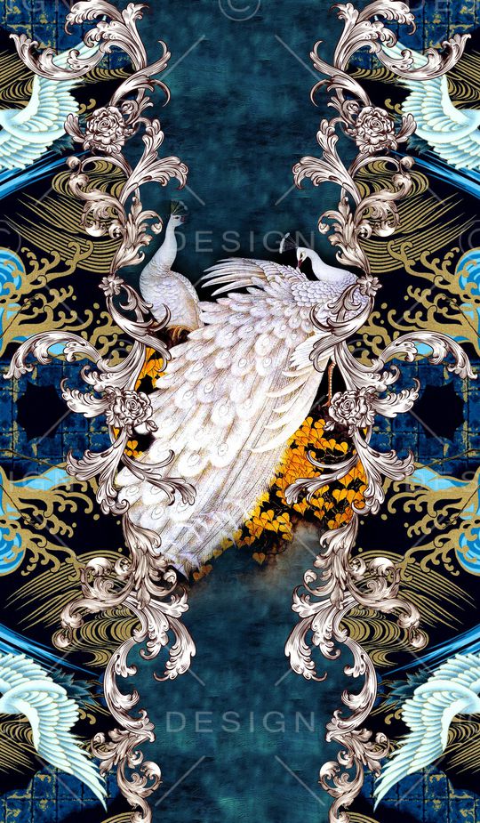 卷草印花华亿平台图片