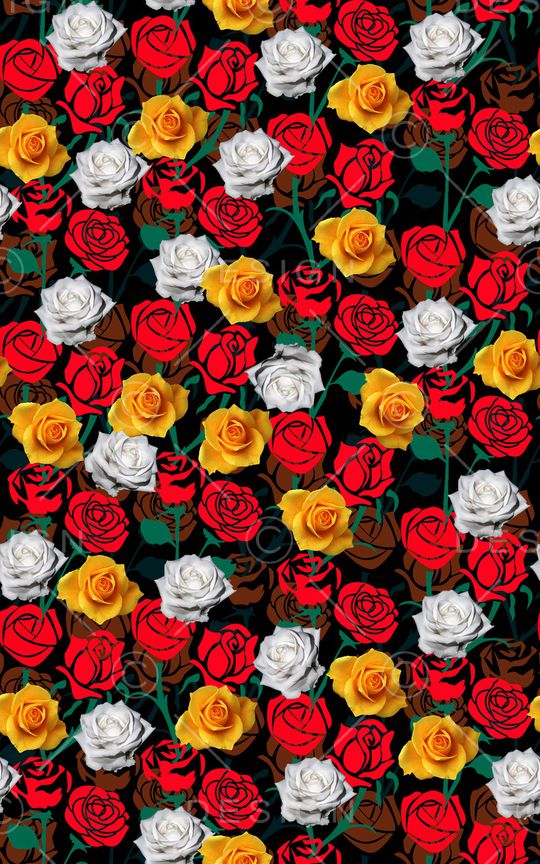 彩底花卉印花华亿平台图片