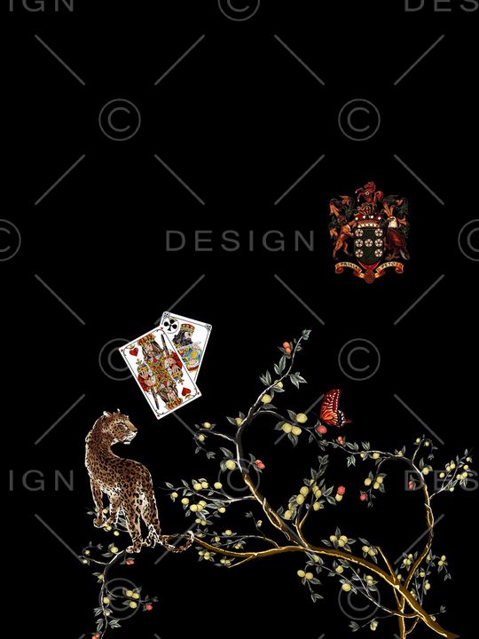 树枝印花华亿平台图片