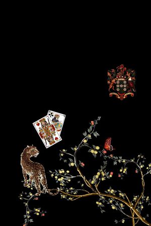 树枝印花华亿平台图片