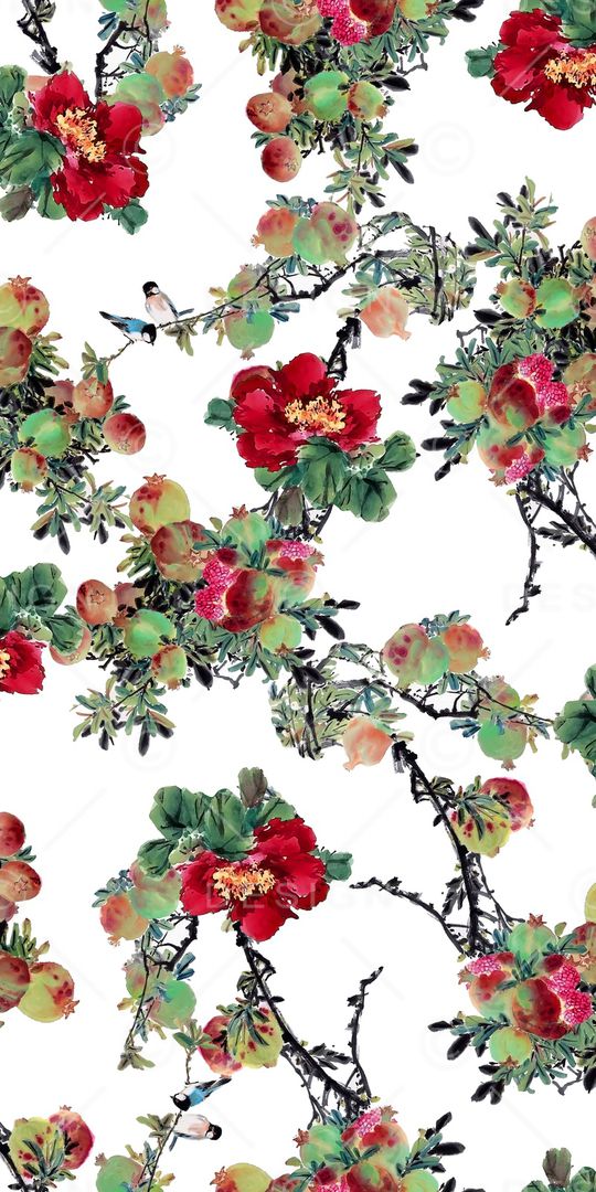 石榴印花华亿平台图片