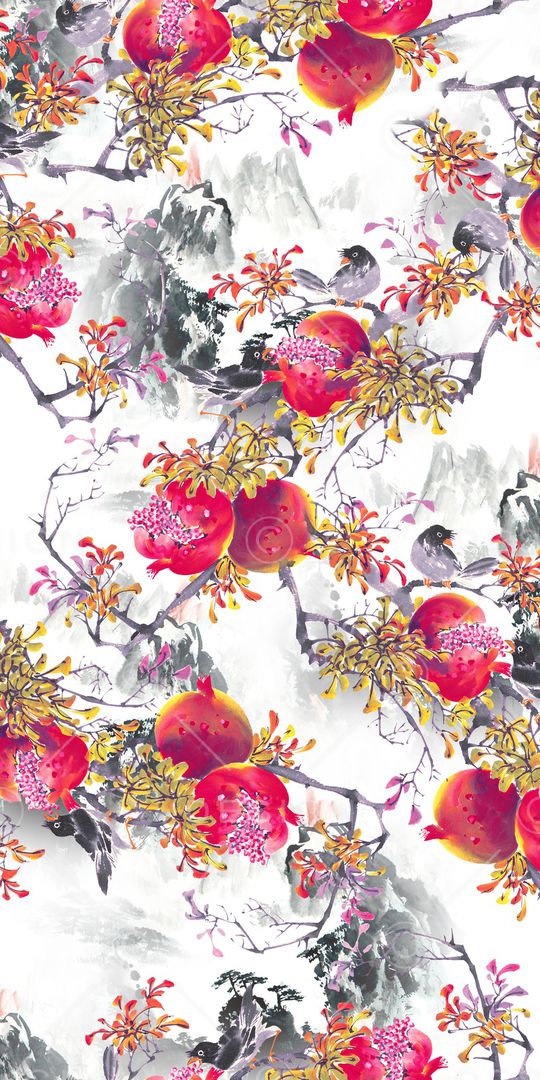 石榴印花华亿平台图片