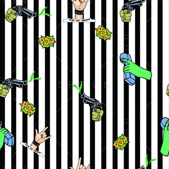 条纹印花华亿平台图片